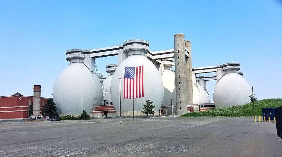 Wastewater treatment plant digester tanks